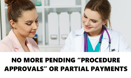 No More Pending Procedure Approvals or Partial Payments.